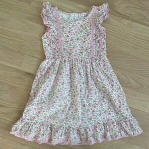 Girls 8 American Girl x Loveshack Fancy Collab Floral Flutter Day Dress Pink